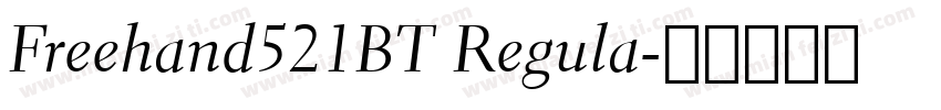 Freehand521BT Regula字体转换